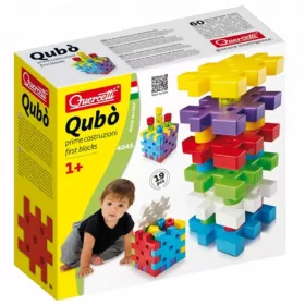Quercetti: Qubó kombi építőjáték 19db-os