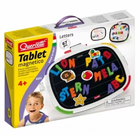   Quercetti: Kétoldalas mágneses tábla betűkkel és filctollal