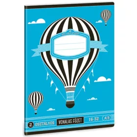 Hőlégballonos 2.oszályos vonalas füzet A/5