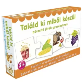 Találd ki miből készül párosító játék