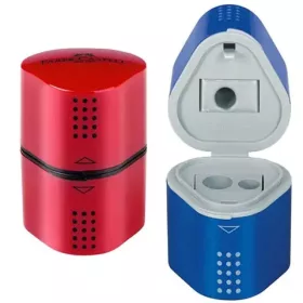 Faber-Castell Grip tárolós tripla hegyező színes