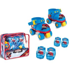   Pókember görkorcsolya védőfelszereléssel 22-29 cm-es méretben