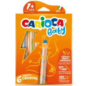 Carioca 3 az 1-ben bébi zsírkréta 6db-os készlet