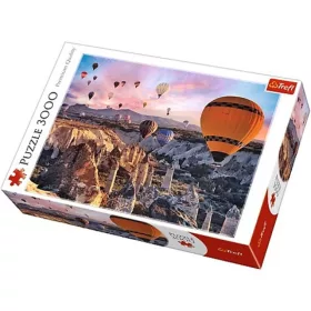   Hőlégballonnal Kappadókia felett, Törökország 3000db-os prémium puzzle - Trefl