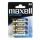 Maxell: Alkáli ceruzaelem 1.5V AA LR6 4db bliszteres csomagolásban