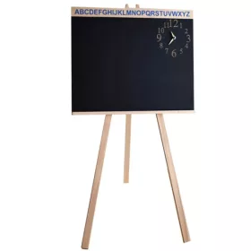 Faállványos rajztábla órával