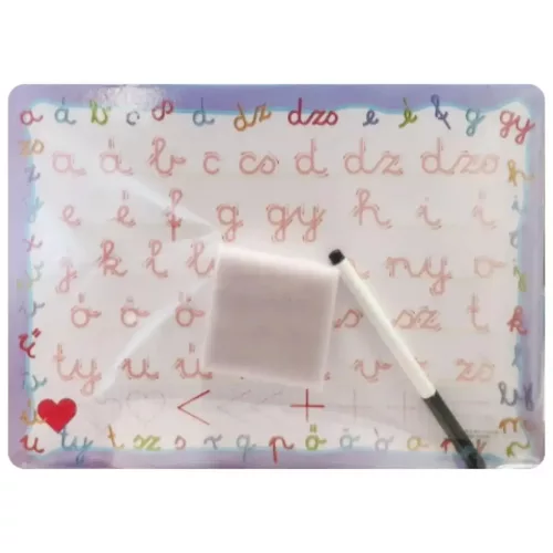 Készségfejlesztő rajztábla letörölhető filccel Betűk - D-Toys