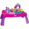 Lányos építő játékasztal - Mega Bloks