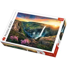 Haifoss vízesés, Izland puzzle 2000db-os - Trefl