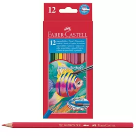   Faber-Castell: Aquarell színesceruza készlet 12db + 1db ecset