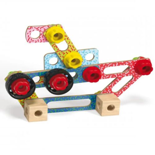 Quercetti: Techo Maxi Alakzatok és formák fa építőjáték