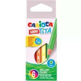 Carioca: Mini Tita törésálló színesceruza szett 6db-os
