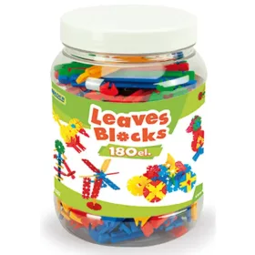   Kétdimenziós építőelemek tároló edényben 180db-os szett - Wader