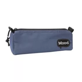 Mood Chrome hengeres sötétkék tolltartó 21x7x7cm