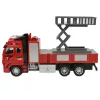 Fire Truck Lendkerekes emelőkosaras tűzoltóautó fénnyel és hanggal 20cm