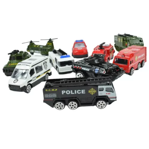 Die-Cast: Rendvédelmi kisautó szett kétféle változatban