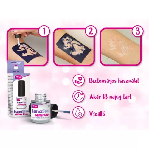 TyToo LunaStar csillámtetoválás ragasztó 5ml