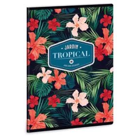   Ars Una: Tropical Wildblume négyzethálós füzet A/5 40lapos