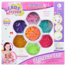   Beads Series: Ékszerkészítő szett 100+ színes és átlátszó gyönggyel