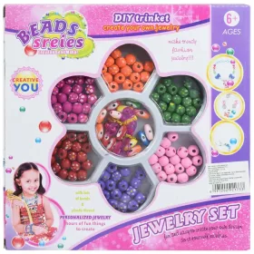   Beads Series: Ékszerkészítő szett 100+ színes pöttyös gyöngyökkel