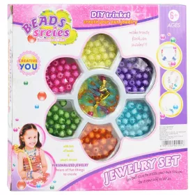 Beads Series Ékszerkészítő gyöngy szett 100 színes és csillogó gyöngyökkel