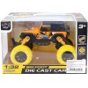 Off-Road hátrahúzós narancssárga terepjáró 1/32