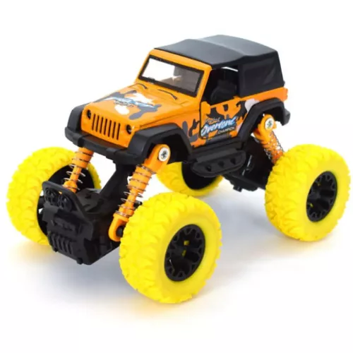 Off-Road hátrahúzós narancssárga terepjáró 1/32