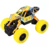 Off-Road hátrahúzós sárga rally autó 1/32