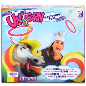 Unikornisos karikadobáló ügyességi játék