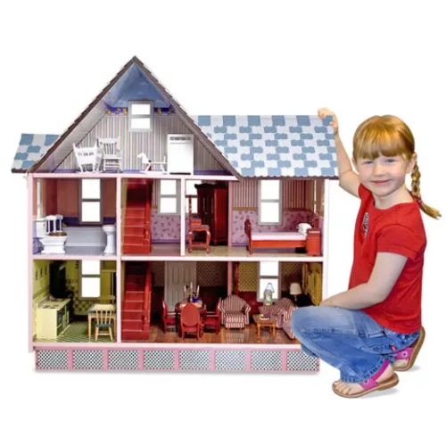 Viktoriánus fa emeletes babaház - Melissa & Doug
