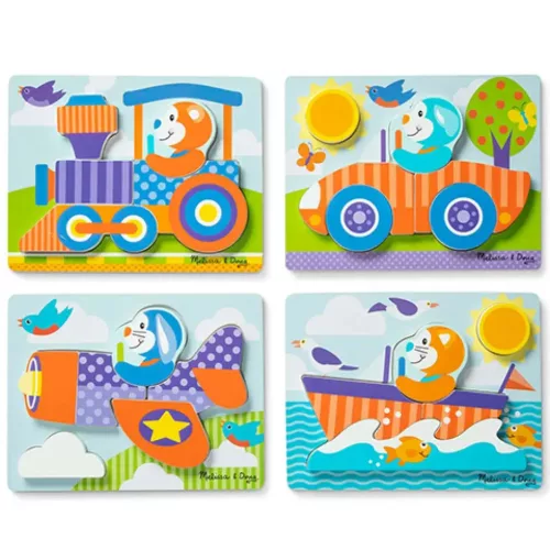 Járművek fa óriás puzzle - Melissa & Doug