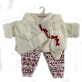   Llorens Babaruha szett macis és nyuszis nadrággal 43cm-es babákra