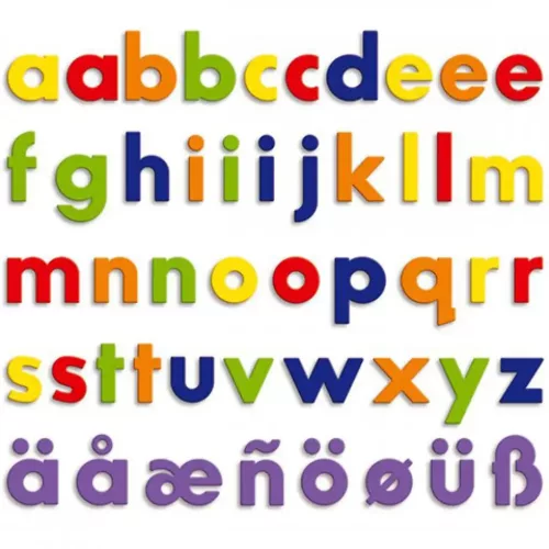 Quercetti: Mágneses kisbetű 288db-os szett