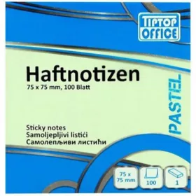   Spirit: Pasztell zöld öntapadós jegyzettömb 100lapos, 75x75mm
