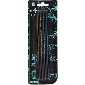   Spirit Nature HB grafitceruza nonfiguratív levél mintázattal 4db-os szett