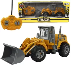 RC Távirányítós buldózer munkagép fényeffektekkel 130-as méretarány 22cm