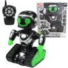 RC Interaktív távirányítós MacroBot fekete-zöld színben fénnyel és hanggal 20cm