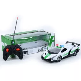   RC Távirányítós rendőrségi Lamborghini sportkocsi fényeffektekkel 1/16-os méretarány