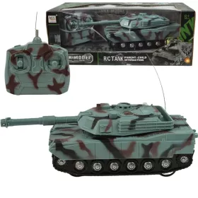   RC Távirányítós M1 Abrams tank fénnyel és hanggal 1/32-es méretarány 22cm