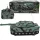 RC Távirányítós M1 Abrams tank fénnyel és hanggal 1/32-es méretarány 22cm