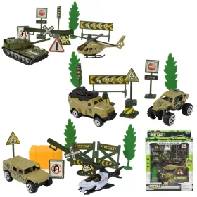   Super Army: Katonai játékszett járművekkel és kiegészítőkkel többféle változatban 1db
