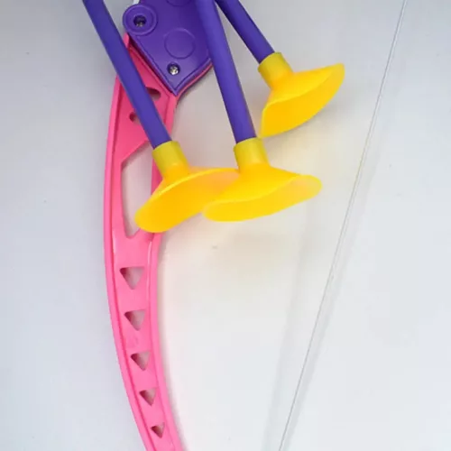 Rózsaszín íj szett tapadókorongos nyílvesszőkkel 54cm