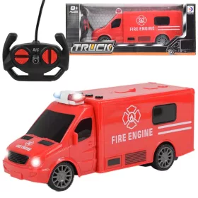   RC Távirányítós tűzoltóautó rohamkocsi fényeffektekkel 1/30-as méretarány 20cm