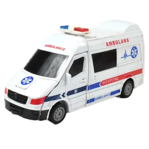 Ambulance: Robottá alakuló mentőautó kétféle változatban 13cm