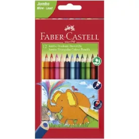   Faber-Castell: Jumbo 12db-os háromszögletű színes ceruza szett
