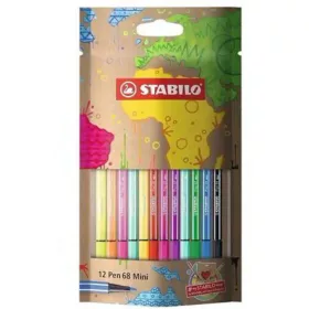 Stabilo Pen 68 Mini 12db-os színes filctoll szett