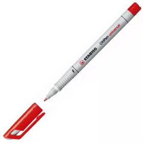   Stabilo: OHPen "F" 0,7mm vonalvastagságú piros alkoholos filctoll
