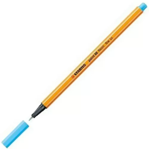 Stabilo: Point 88 tűfilc 0,4mm-es neon kék színben