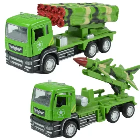   Military Truck: Hátrahúzós katonai teherautó rakétával kétféle változatban 14cm