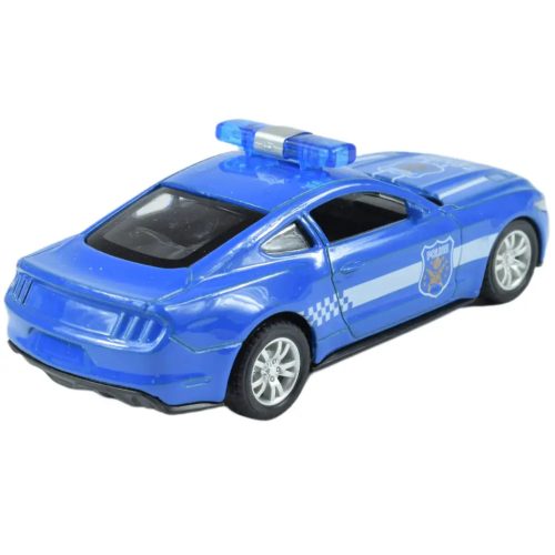 Police Cars Hátrahúzós fém rendőrautó többféle változatban 11cm 1db